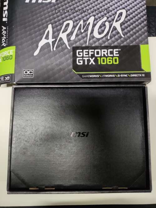 **Boxed**MSI ARMOR GTX1060 6GB OC Edition**GDDR5 6GB Ram**With all original accessories