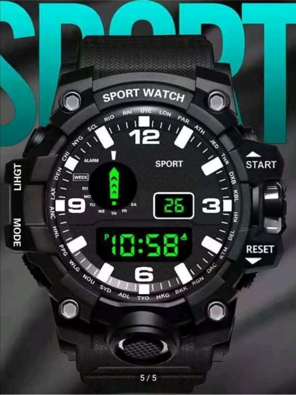 Luminous Round Electronic Watch