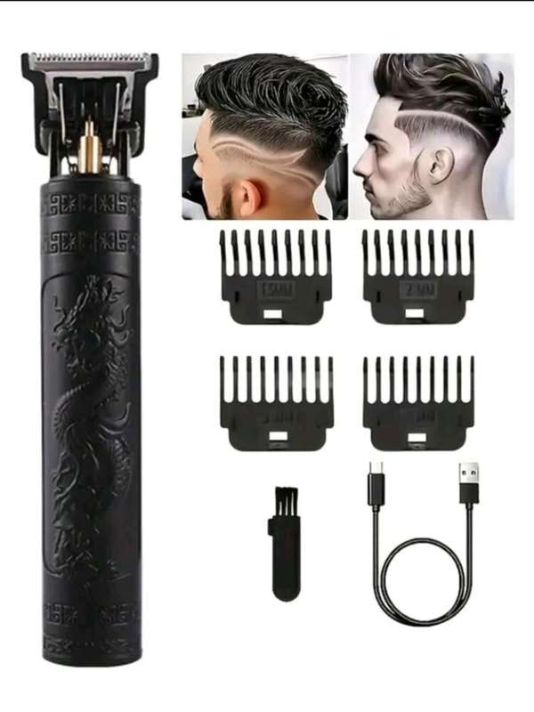 Black cordless hair trimmer