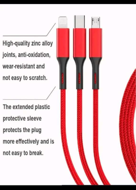 3 in 1 charging cables