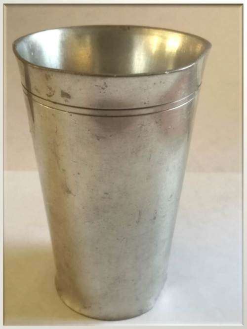Early 20th Century - Riemann Basel Feinzinn Swiss made pewter cup