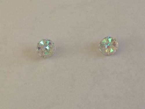 Round Flat Translucent/Reflective Earrings