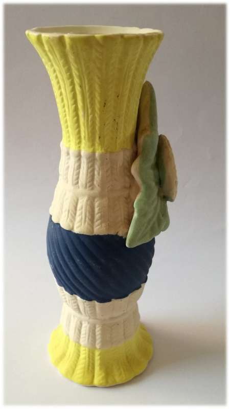 `Jersey Style` Yellow Short Vase - a