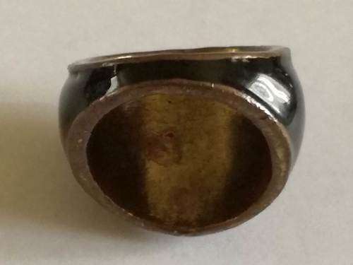 Vintage Black Diamanté Encrusted Ring