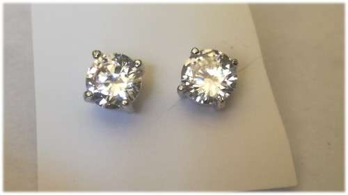 Square Diamante  Studs
