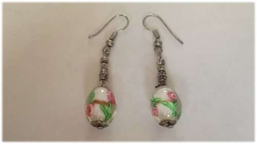 White Flower Beads