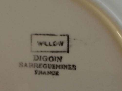 Willow Digoin Sarrequemines -  France -  Medium plate