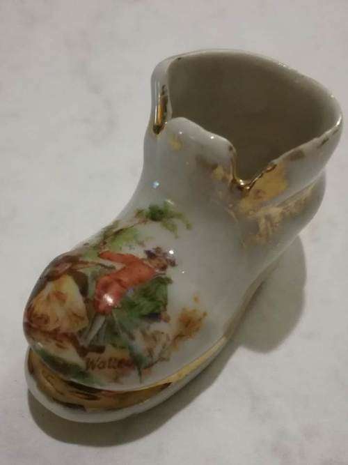 Jean-Antione Watteau Limoges - miniature boot