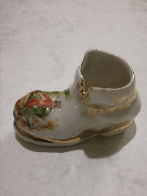 Jean-Antione Watteau Limoges - miniature boot