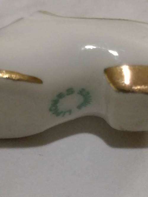Limoges - Miniature dress shoe white