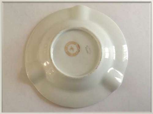 Jean Feuilade  `JF` Limoges `Paris - la Tour Eiffel` gilt ashtray