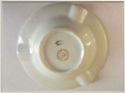 1950`s Limoges ` Aux Galleries Lafayette Paris` Gilt Ashtray