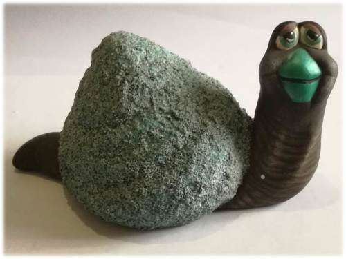 `Clearance Sale` - Jade Ceramic Happy Snail