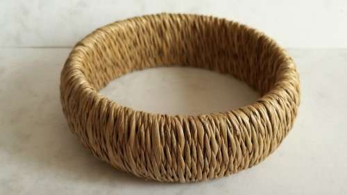 Rope weave bangle