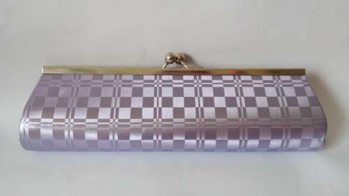 Violet/purple clutch purse