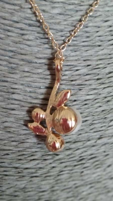 2 Piece - faux pearl necklace with earrings