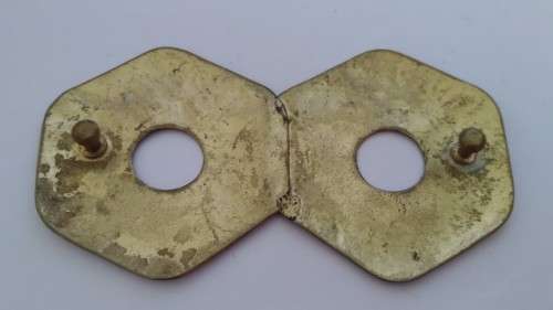 Vintage brass-tone buckle