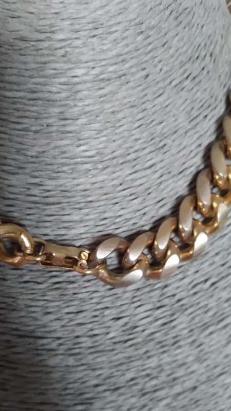 Thick Interlocked Gold Plated Chain