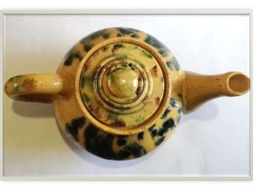 Julio G Ferrer glazed earthenware tea pot
