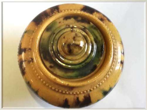 Julio G Ferrer glazed earthenware sugar bowl