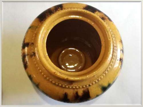 Julio G Ferrer glazed earthenware sugar bowl