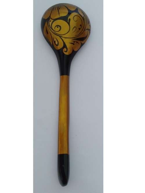 Khokhloma Russian folk hand painted spoon