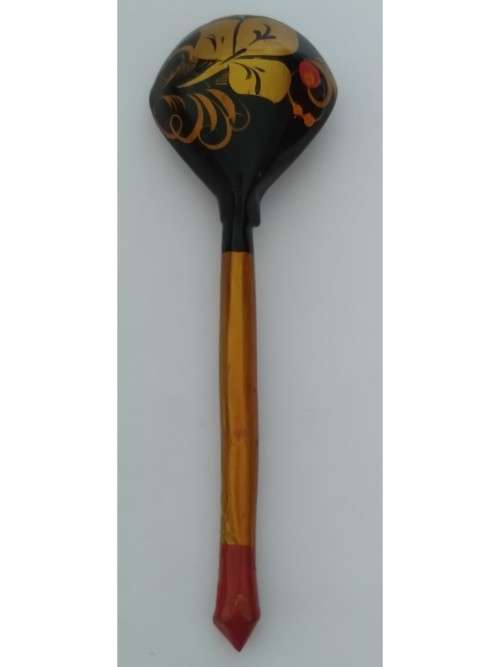 Khokhloma Russian folk hand painted spoon