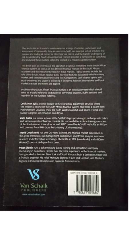 Understanding South African Financial Markets -  3rd edition - Van Zyl, Botha, Skerritt, Goodspeed