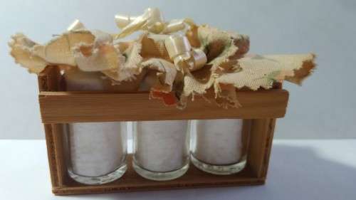 Miniature bath crystal set