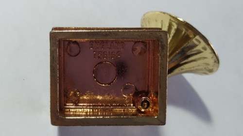 Miniature Brass Tone Gramophone