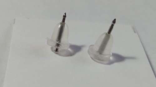 Silver tone studs
