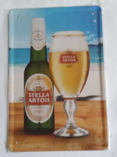 Stella Artois tin beer decorative advertising