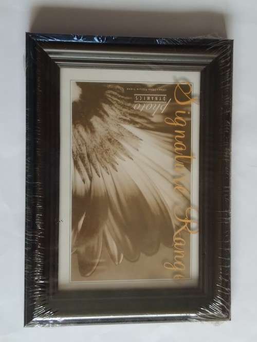 Brown wooden picture frame