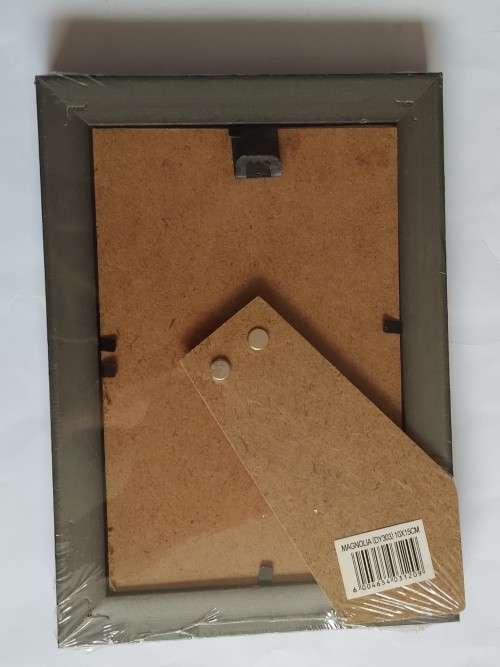 Brown wooden picture frame