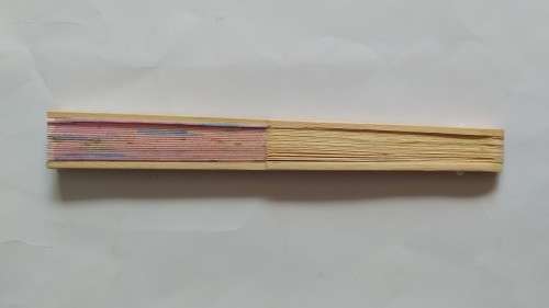 Light bamboo folding hand /decorative fan -  pink