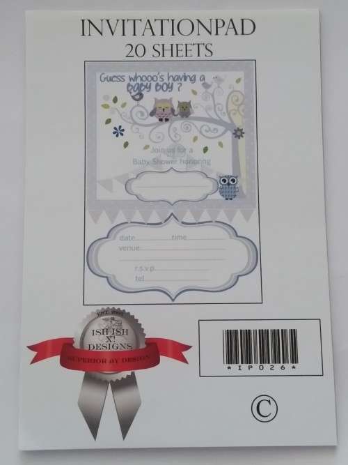 Baby shower  invitation -  boy