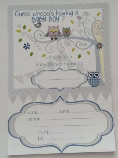 Baby shower  invitation -  boy