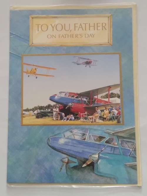 Fathers day card (embossed)   +  envelope
