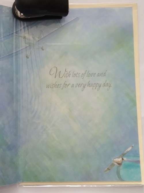 Fathers day card (embossed)   +  envelope