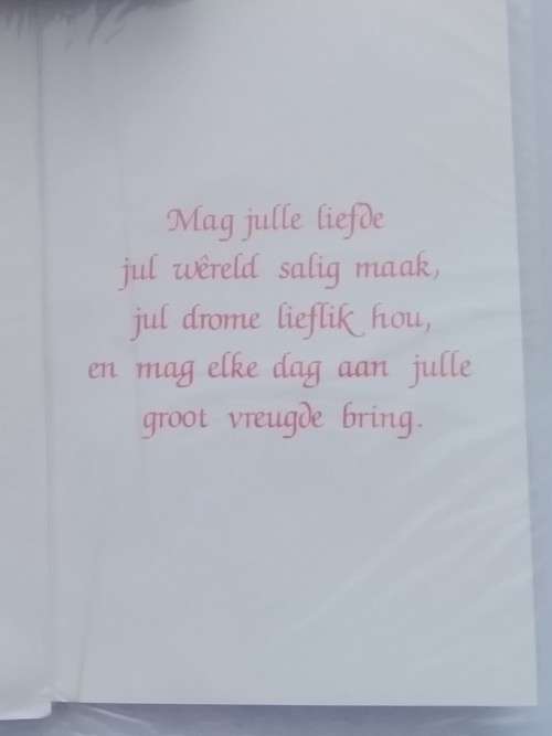 Verlowings kaart + koevert