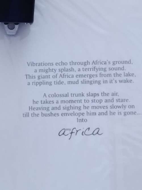 'My Africa` card + envelope
