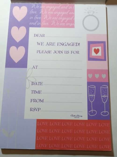 Unused - Engagement party invitation