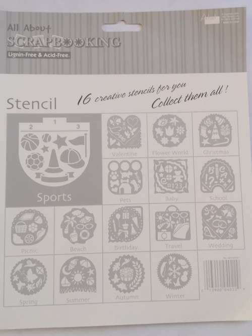 Scrapbooking stencil
