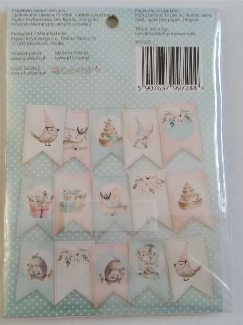 `Happy Birthday` paper die-cut garland