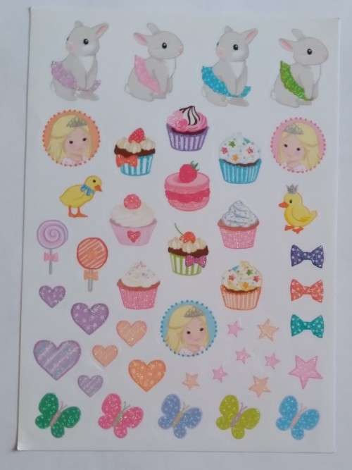 Glitter stickers