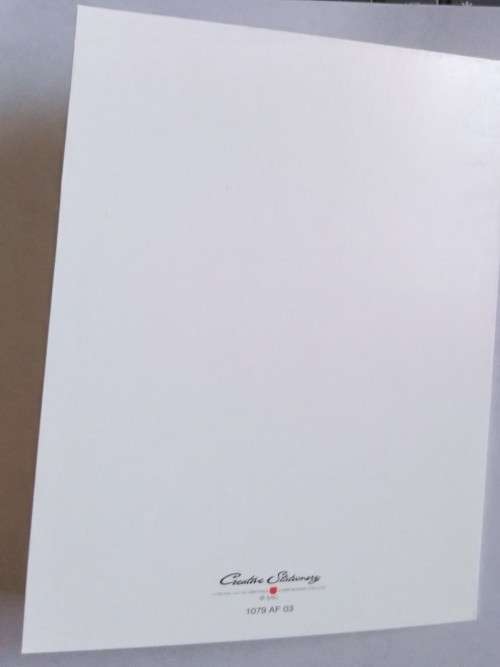 Christening invitation card +  envelope : 16cm x 10.5cm