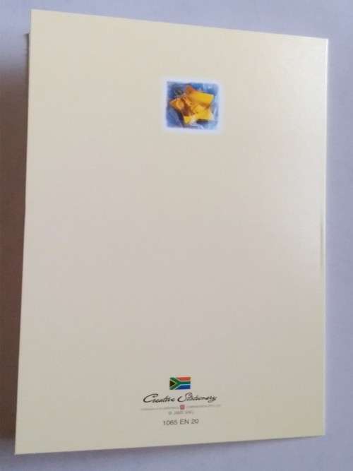Christening invitation card + envelope : 14cm x 10cm