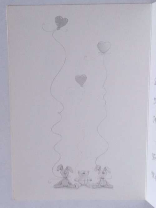 Christening invitation card  +  envelope
