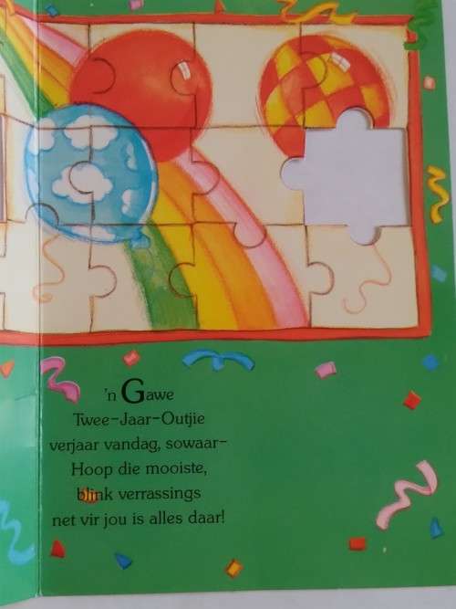 2de Verjaarsdag kaart +  koevert
