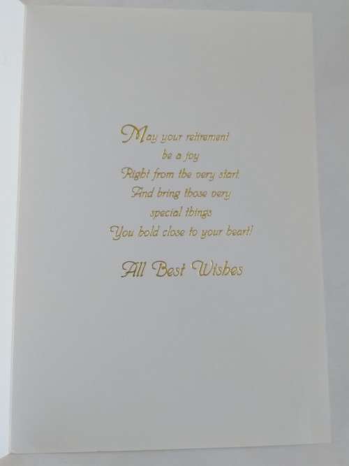 Retirement card  +  Envelope
